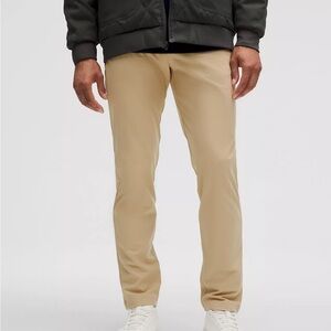 lululemon ABC Classic-Fit 5 Pocket Pant 30L Warpstreme Trench Tan Sz 35